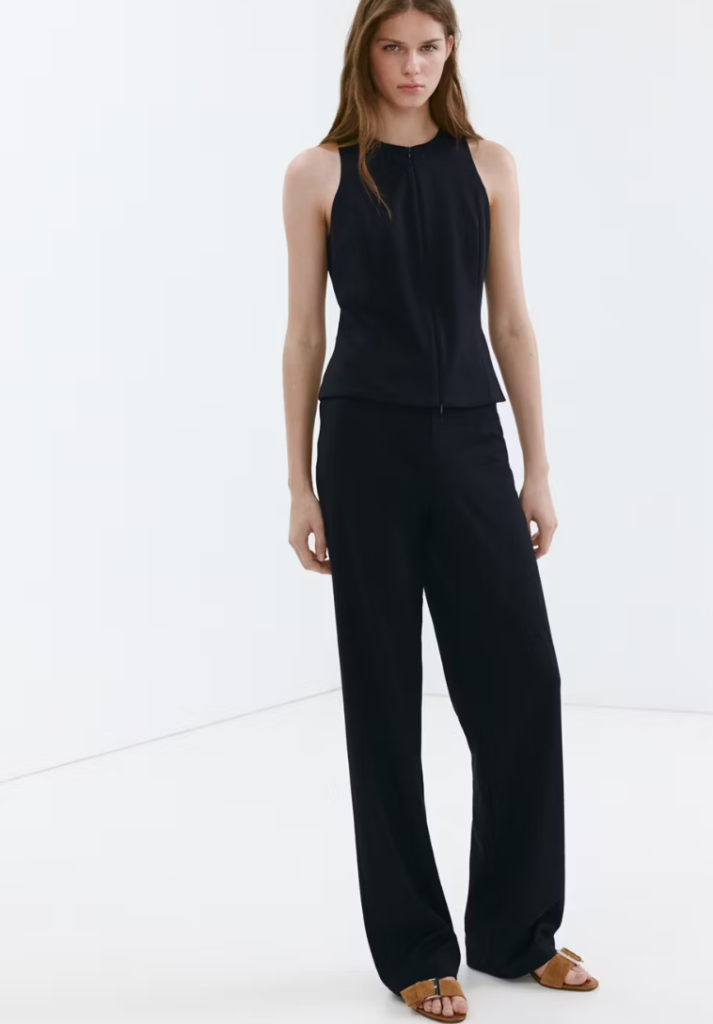 Zipper fitted vest first day of school outfit ideas for moms